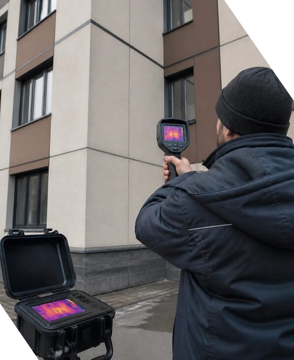 Тепловизионное обследование зданий и сооружений в Лесозаводске
